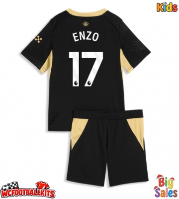 Manchester City Enzo Fernandez #17 Replica Away Stadium Kit for Kids 2026-27 Short Sleeve (+ pants)